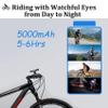BEUDUOQI Bike Mirror,1080P AHD Bicycle Rear View Camera with 4.3" Screen,130 Wide Angle Color Night Vision Taillight Bike Camera 360 Adjustable,Bike Accessories for Most Bikes view 4