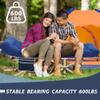 Candockway Folding Camping Cot with Comfy Mattress(Blue),600LBS(Max Load),Portable Cot Bed for Adults Include Carry Bags,28" Wider Sleeping Cots for Home,Office Nap,Outdoor Travel Camp Beach view 2