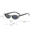 helena Small frame Cat Eye Sunglasses for Women Vintage Square Sparkling Crystal Trendy Retro Oval Party Sunglasses S67 (C1) view 3