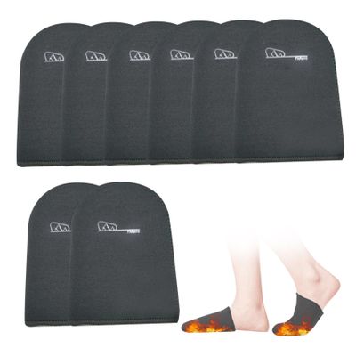 Wedhapy Neoprene Toe Covers 4 Pairs Winter Thermal Feet Warmers Elastic Toe Warmers for Cycling Running Hiking Ice Baths Grey Toe Protector Feet Warmers Neoprene Toe Covers Ice Bath Toe Covers