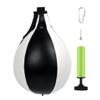 Boxing Pear Shape PU Speed Ball Pear Training Speedball Swivel Punch Bag Hanging Swivel Punch Ball for Boxing Punching Exercise Speedball Speed Bag Punch Fitness Training Ball(Black White) Hang view 1