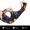 GDUUASB Funny Halloween Bats Arm Sleeves, Halloween Cooling Sun Protection Sports Sleeves for Men Women Golf Basketball view 3