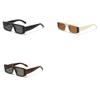 helena Small Rectangle Punk Sunglasses Women 2024 Luxury One-Piece Square Sun Glasses For Ladies Outdoor Eyewear S67 (black) view 3