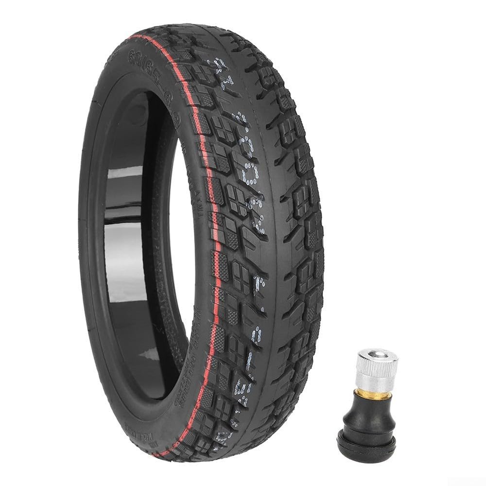 60/65-6.9 Self Repair Tire For Ninebot Max G2 EScooter, 10 inch Rubber Tubeless Tyre with nozzle, Electric Scooter Off-Road Vacuum Tire Replacement