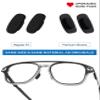 8 Pairs Replacement Nose Pads Nose Pieces for Costa South Point/Flagler/Ponce/Fernandina/Shipmaster/Wader/Peli; for Oakley Cartridge/Spindle/Latch Key/Diecutter/Latch Alpha/Lugplate Glasses, Black view 2