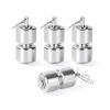 4Pcs Aluminum Alloy Rollers Pins Washers Rings Silvery with EZ Spring Clips Compatible with Gorilla Lift Trailer Gate Assist,Compatible with Trailer Tailgate Lift Assist Rollers Kit view 1