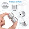 4Pcs Aluminum Alloy Rollers Pins Washers Rings Silvery with EZ Spring Clips Compatible with Gorilla Lift Trailer Gate Assist,Compatible with Trailer Tailgate Lift Assist Rollers Kit view 4
