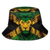 Jamaican Lion Flag Bucket Hat Unisex Fashion Summer Sun Hat Jamaica Fisherman Hat Patriotic Hats Outdoor Travel Beach Hat for Men Women view 1