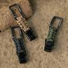 bitplay Paracord Quick-Release Carabiner - Base550/ For outdoor adventures/Camping, hiking, and gym activities/For use with hammocks, keychains, and other utility items (Army Green) view 3