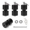 Atesilor 4Pcs Aluminum Alloy Rollers Pins Washers Rings Black with EZ Spring Clips Compatible with Gorilla Lift Trailer Gate Assist,Compatible with Trailer Tailgate Lift Assist Rollers Kit view 1