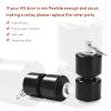 Atesilor 4Pcs Aluminum Alloy Rollers Pins Washers Rings Black with EZ Spring Clips Compatible with Gorilla Lift Trailer Gate Assist,Compatible with Trailer Tailgate Lift Assist Rollers Kit view 2