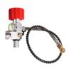TUXING 4500PSI HPA Regulator Paintball Filling Station Pcp Air Gun Charging Valve Dual Gauge Up to 4500psi with 24" Inch High Pressure Hose view 3