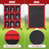 TOBWOLF Adjustable Strike Zone Target for Baseball Softball Net, Numbered Baseball Softball Pitching Target, 9 Pocket Pitching Pad, Practice Accuracy Training Throwing for Hitting Batting Catching view 4