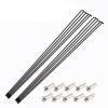 USZIJIE Mountain Road Folding Fit for Bicycle 45# Steel Diameter 2mm Bike Spokes 26 inch 27.5 29 with Spoke Cap 14G(10pcs-258MM) view 1