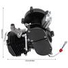 GOSHET 2-Stroke Bicycle Engine, 80CC 1.65HP Petrol Gas Engine Bike Motor Kit Motorized Bicycle Single Cylinder Engine Aluminum CDI Mixed Oil, 2L Fuel Tank 5500RPM Speed for Most 26-28" Wheeled Bikes view 2