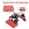 BONEW-Oral 3.5X Binocular Loupes Optical Glass Magnifier 3W Head Lamp Light Waist Hanging Type Clip-on Type Carry Type with Aluminum Box DY-004 (Red) view 3