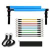 150LB Adjustable Pilates Bar Set with 5 Resistance Bands Portable Gym Stick for Full Body Workout Yoga Home Ftiness (Blue 1set) view 1
