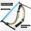 150LB Adjustable Pilates Bar Set with 5 Resistance Bands Portable Gym Stick for Full Body Workout Yoga Home Ftiness (Blue 1set) view 2