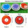 TSYIDUI Golf Ball Marker Round Cap Clip Mark with Level Function,Magnet Golf Ball Marker Hat Clip,Golf Ball Marker Level,Bubble Level Golf Ball Marker,Golf Putting Aid & Green Reader (Blue*2) view 4