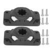 2pcs Inflatable Boat Rod Holder Mount Base Canoe Slide Rail Fishing DIY Accessories (As Show 1) view 1