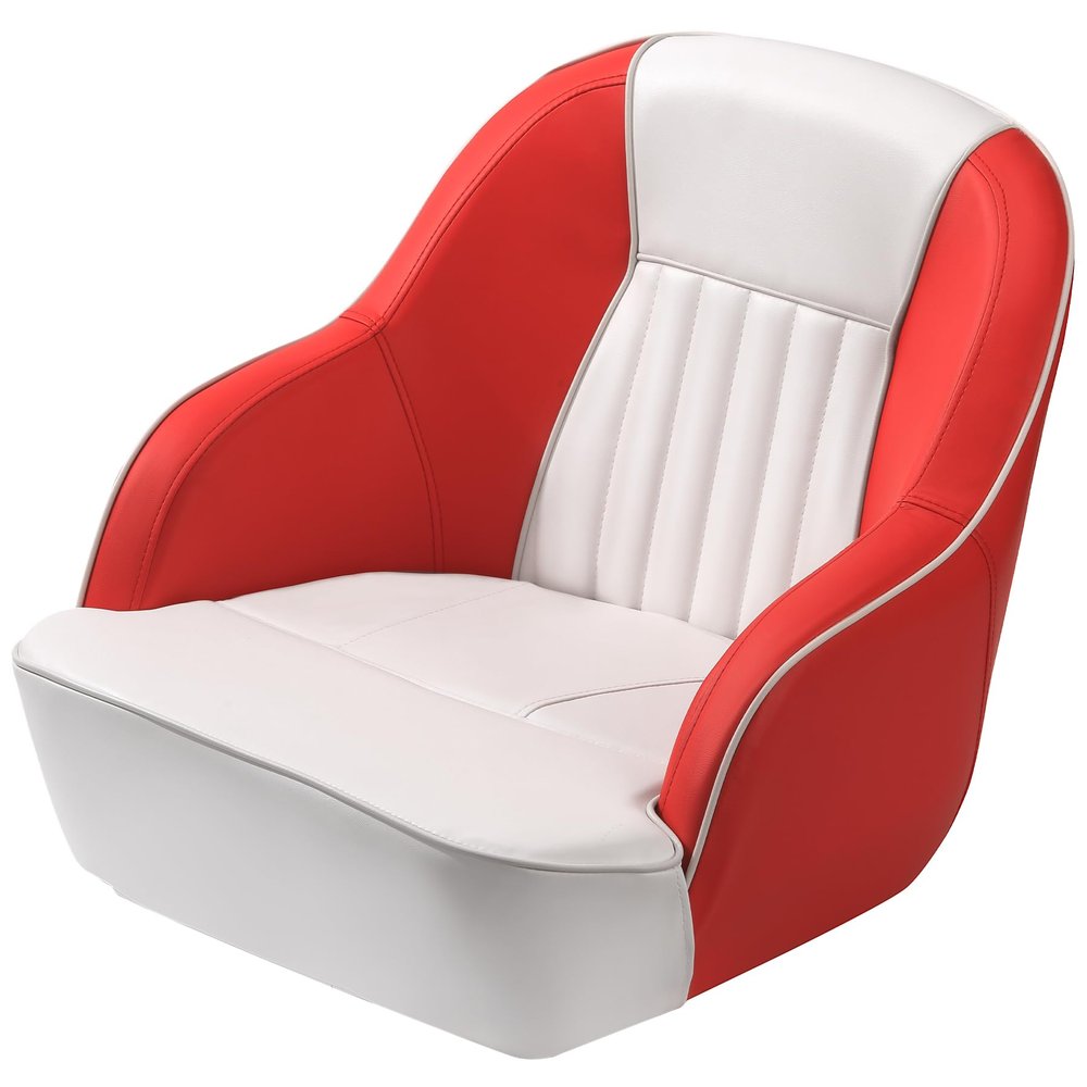 GarveeLife Pontoon Boat Seat - Captain's Bucket Seat with Thickened Sponge Padding for Fishing, Sightseeing, and Speedboats