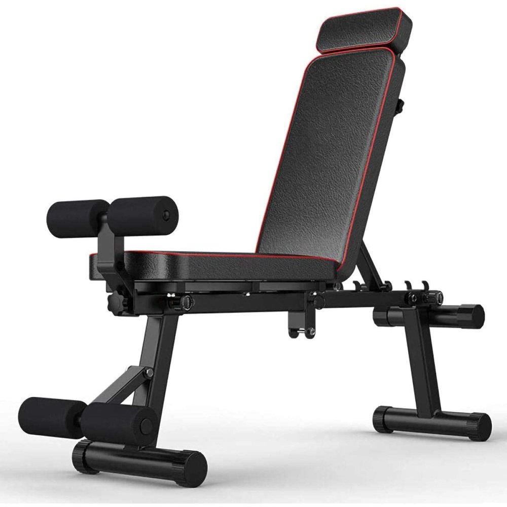 FENOKD Adjustable Weight Bench,Folding Multi Exercise Dumbbells Bench,Training Gyms Fitness Equipment,Adjustable Foldable Incline Decline Flat Workout Bench,For Beginners And Professionals