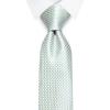 joy alice Ties Set Men Mixed Color Necktie Handkerchief Cufflinks Brooch 3.15 Formal (White Blue) view 4