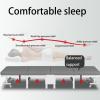 Rollaway Folding Bed with Mattress, Foldable Bed On Wheels for Office Nap Living Room Portable Fold Up Guest Cot with Sturdy Steel Frame, Rollaway Cot Single(190 * 75 * 30cm) view 3