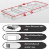 Rollaway Folding Bed with Mattress, Foldable Bed On Wheels for Office Nap Living Room Portable Fold Up Guest Cot with Sturdy Steel Frame, Rollaway Cot Single(190 * 75 * 30cm) view 4