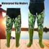 KPHYMOD Waterproof Fly Fishing Waders, Green Camo Fishing Boots for Women Men, Lightweight Soft Non Slip Wading Boots(6.5) view 2