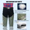 JCWGLY Outdoor Waterproof Hip Waders for Men Women Fishing/Hunting/Farmland/Swamp/Wading Hip Boots Lightweight Comfortable(9.5) view 4