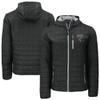 Cutter & Buck Men's Black Atlanta Falcons Rainier PrimaLoft Eco Insulated Full-Zip Puffer Jacket view 1