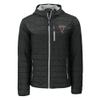 Cutter & Buck Men's Black Atlanta Falcons Rainier PrimaLoft Eco Insulated Full-Zip Puffer Jacket view 2