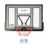 Basketball Backboard and Rim Combo, 18'' Rim, 44'' x 30'' Backboard, Pole Mount Basket Ball Hoop w/Adjustable Basketball Goal PET Backboard, Basket-Ball Rack & Mounting Bracket Hoop for School Gyms view 1