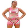 GO EARN IT Wrestling Singlet Women And Girls.Youth and Adult Size For Girls Wrestling Singlets,Female Singlets Youth XS-A3XL. (Pink Camo, Adult Medium (105-130 lbs)) view 1
