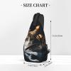GlbnSHeric Sling Bag for Women Men Crossbody Bag Sling Backpack Resting Cat Cross Body Bag Adjustable Chest Bag, Resting Cat, One Size view 3