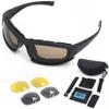 LEPEVNEY Military Tactical Sunglasses Polarized Lens Army Goggles with 4 Interchangeable Lenses Unisex Black Perfect for Training view 1