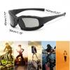 LEPEVNEY Military Tactical Sunglasses Polarized Lens Army Goggles with 4 Interchangeable Lenses Unisex Black Perfect for Training view 2