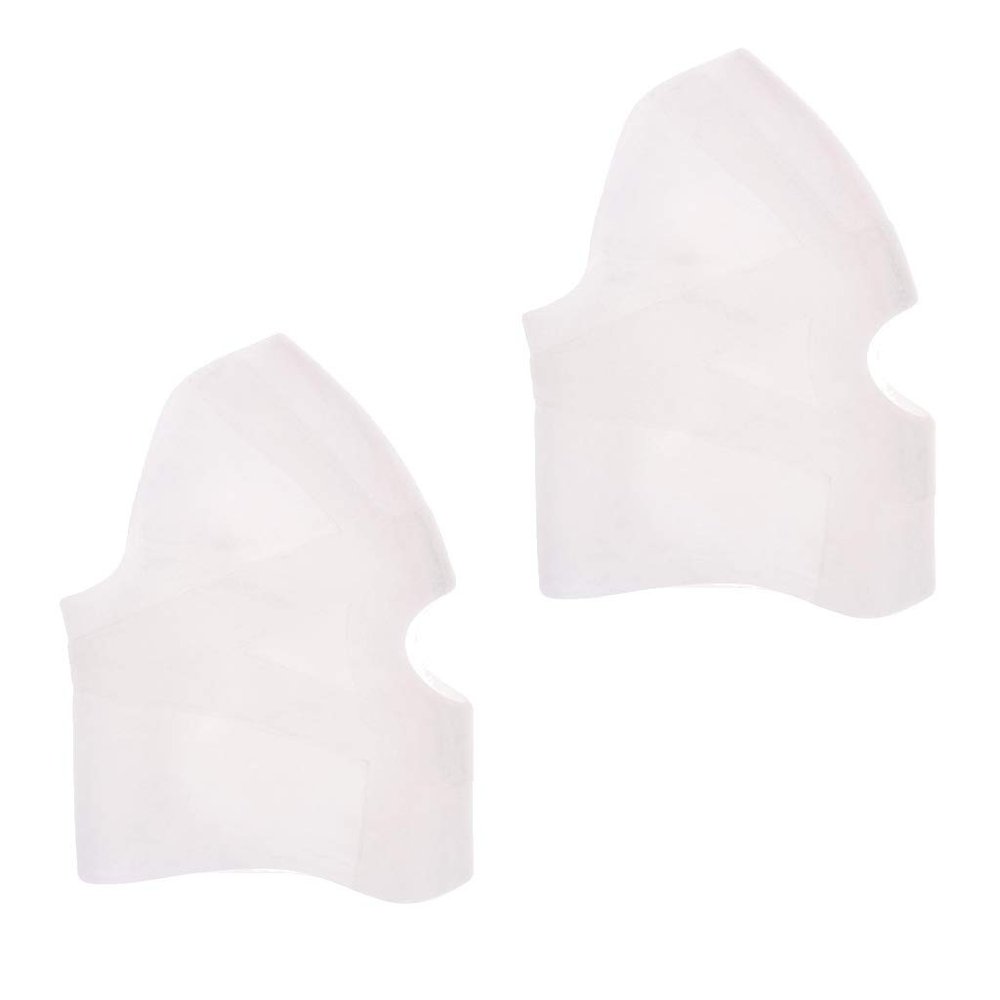 NineFit Basics Soft Silicone Knee Support for Enhanced Comfort, White