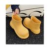Kawaii rain Boots for Women Cartoon Ladies Outdoor Waterproof Students Four Seasons Universal Rainy Rubber Shoes EVA (Yellow,7,8) view 3