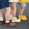Kawaii rain Boots for Women Cartoon Ladies Outdoor Waterproof Students Four Seasons Universal Rainy Rubber Shoes EVA (Yellow,7,8) view 4