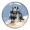 Photo Golf Ball Marker - Silver Regular Sized Ball Maker - Slightly Over 1"" Diameter Ball Marker Customized with Your Photo view 1