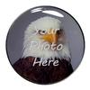 Photo Golf Ball Marker - Silver Regular Sized Ball Maker - Slightly Over 1"" Diameter Ball Marker Customized with Your Photo view 3
