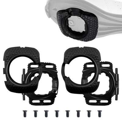 1 Pair Quick Release Cycling Shoes Cleats Self-Locking Pedal Aerodynamic for Wahoo for SpeedPlay for Zero (Black)