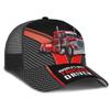 Adjustable Trucker Trucker Hat Customized Red Semi Truck and Carbon Pattern Mesh Back Caps with Name Trucker Gift Idea for Truck Driver view 4