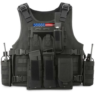 Marmot Tactical Vest Airsoft Vest Paintball Vest Adjustable, Durable Construction with Detachable Pouches