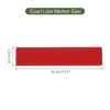PATIKIL Pickleball Court Marking Kit, 12 Pack Court Line Marker Pickleball Lines for Outdoor Court PVC Plastic Line Markers, Red view 2