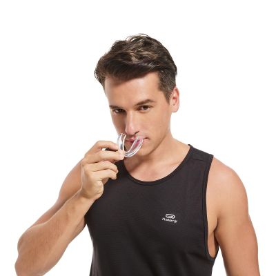 Pro-Level Sports Mouthguard - Customizable Fit, Superior Protection for Athletes, Perfect for Football, Hockey, Basketball, and More (Clear, Adult)