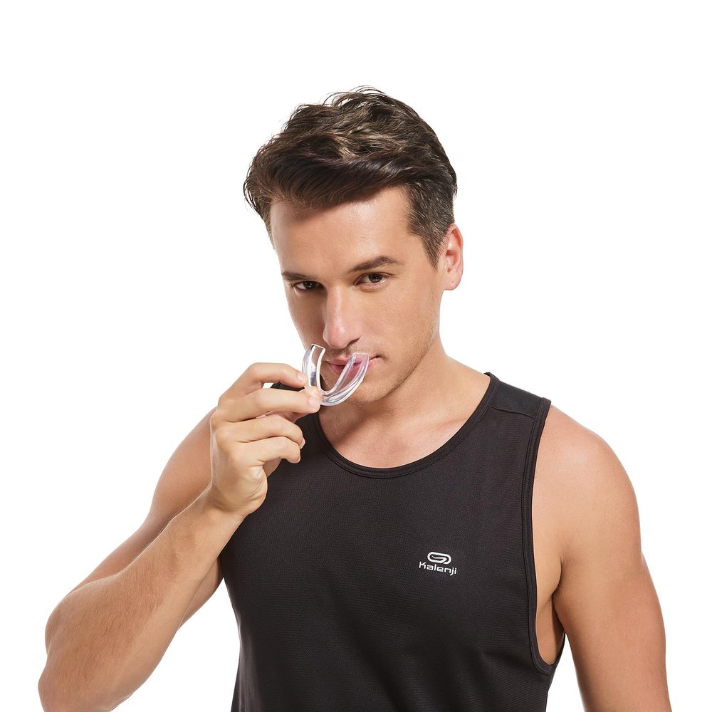 Pro-Level Sports Mouthguard - Customizable Fit, Superior Protection for Athletes, Perfect for Football, Hockey, Basketball, and More (Clear, Adult)
