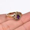 HighLightIN Stunning Amethyst Ring | Dainty Ring | Engagement Ring | Statement Ring | Cubic Ring | Amethyst Gemstone Ring | Gift For Women (9) view 3